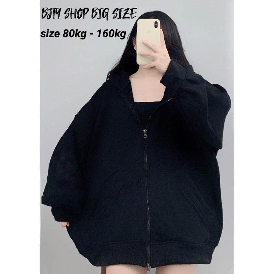 ÁO KHOÁC NỈ BIG SIZE 60KG ĐẾN 150KG - ÁO KHOÁC UNISEX FORM RỘNG BIG SIZE - ÁO KHOÁC CẶP BIG SIZE - BJTY SHOP BIGSIZE