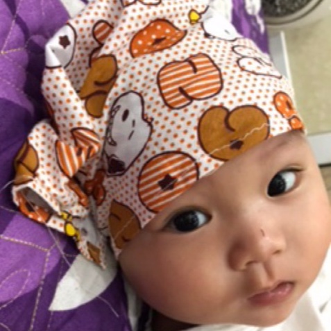 Khăn Tam Giác BaPe Buộc Dây Cho Bé, Khăn Che Thóp Sơ Sinh
