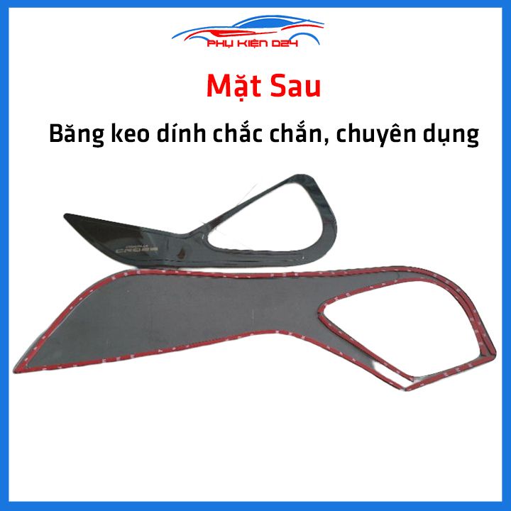 Bộ ốp tapli Corolla Cross 2020-2021-2022 vân Titan chống xước va đập khi mở cửa và làm đẹp xe