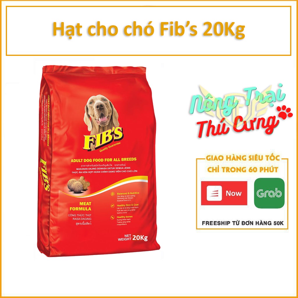 FIB’S - Thức ăn khô dành cho chó lớn bao 20kg