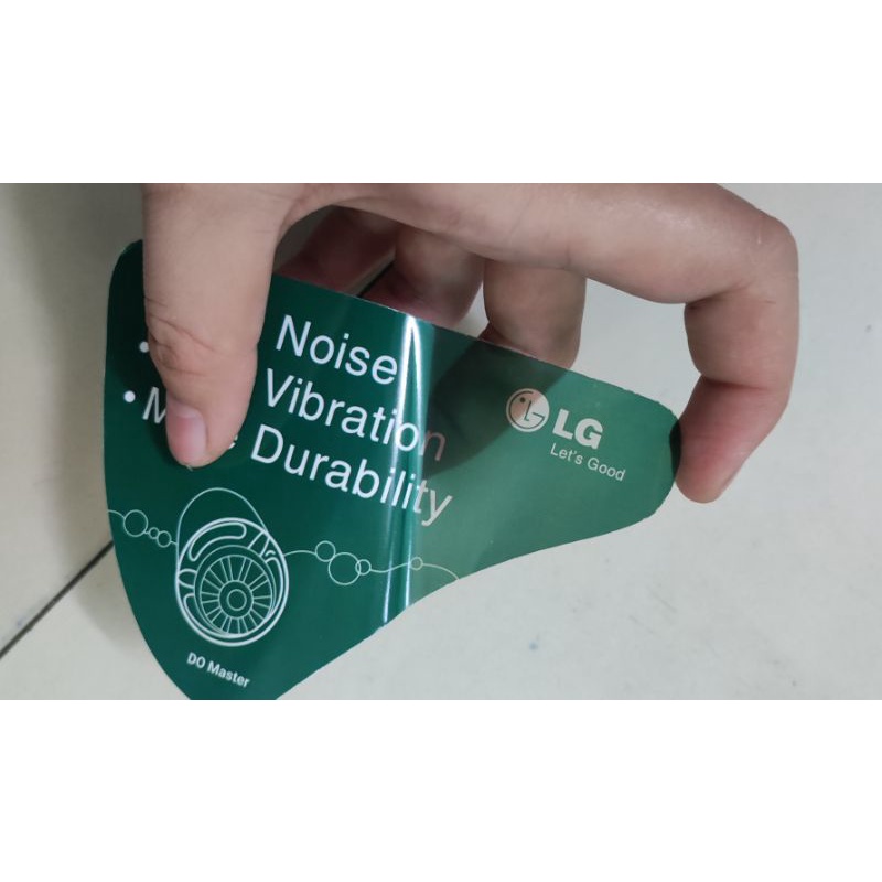 tem trang trí máy giặt LG