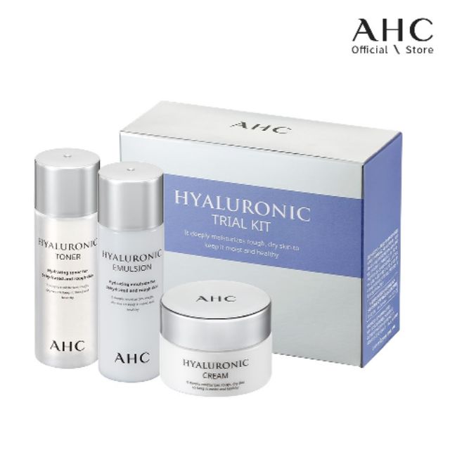 BỘ DƯỠNG SIÊU CẤP ẨM AHC HYALURONIC TRIAL KIT 3 MÓN