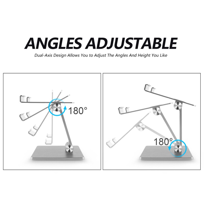 LEVEL Giá Đỡ Máy Tính Bảng Bằng Nhôm 15 Inch Tiện Dụng