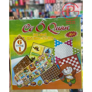 Bộ Cờ 6 trong 1: Ô ăn quan, Cờ vây, Cờ caro, Cờ cá ngựa, Cờ nhảy, Cờ gánh cho bé giải trí và phát triển trí tuệ