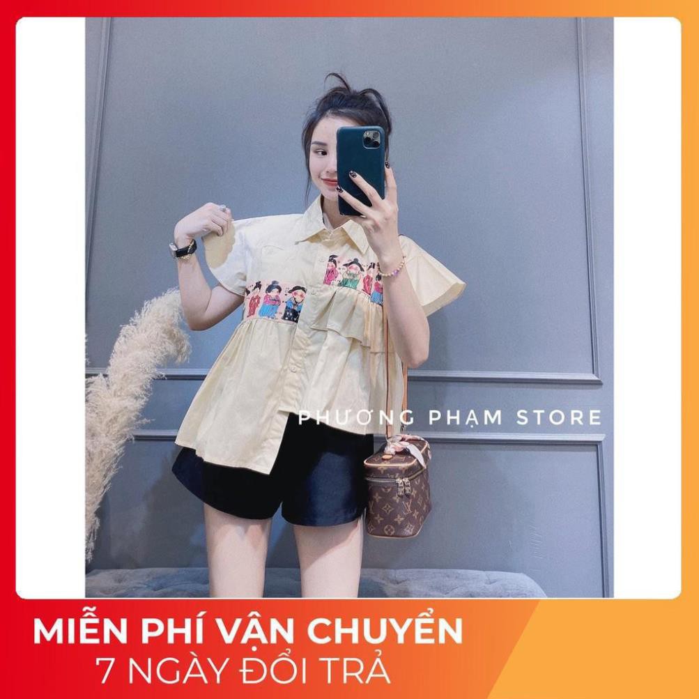 [ 𝐅𝐑𝐄𝐄 𝐒𝐇𝐈𝐏 ] Set Áo Hoạt Hình Mix Quần Đùi