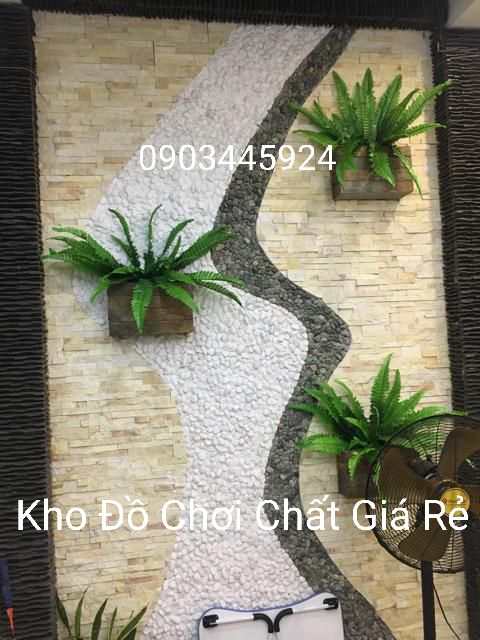 Cây Dương Xỉ Vải Cỡ Trung Cao 55cm Trang Trí Tường Cỏ - Cây giả