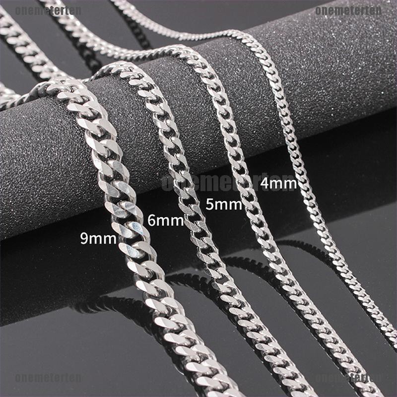 Vòng cổ Inox Cho Nam (onemeter) Cỡ 4-6mm