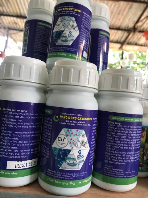 Chế phẩm phòng trị nấm khuẩn Nano Đồng Oxyclorua- chai 250ml