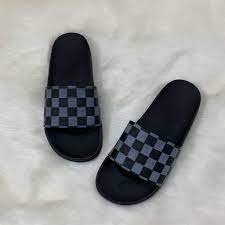 Dép quai ngang nam họa tiết caro êm chân, siêu bền, siêu rẻ, dép lê nam