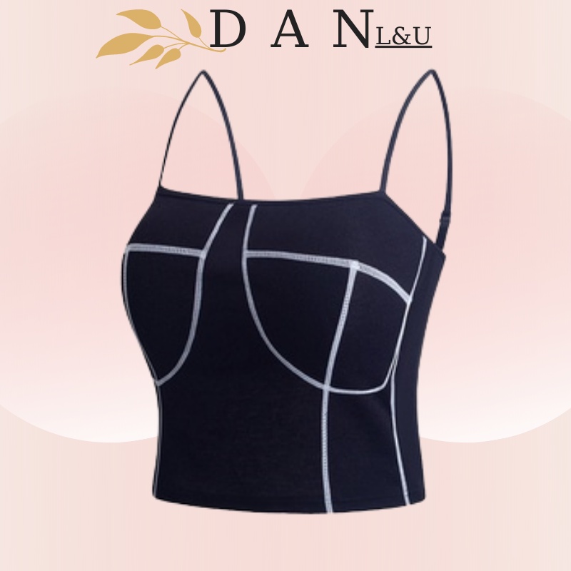 Áo Lót Nữ Thể Thao Mút Mỏng Croptop 2 Dây Nâng Ngực Tự Nhiên DAN L&amp;U M9921