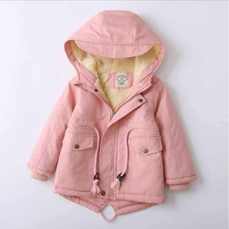 ÁO KHOÁC PARKA CỔ TRƠN CHO BÉ