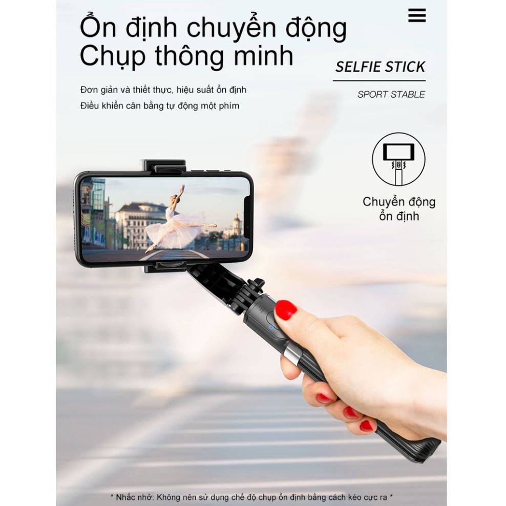 SALE NGHỈ BÁN 【BH 1 ĐỔI 1】Tay Cầm Chống Rung Điện Tử Gimbal L08 Có Bluetooth - Gimbal Điện Thoại Chống Rung - Có Chân Đỡ | BigBuy360 - bigbuy360.vn