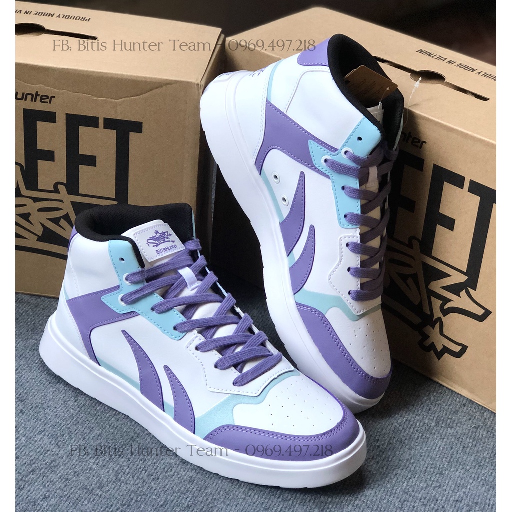 Giày Thể Thao Cao Cấp Nam - Nữ Street Z Collection High Purple DSMH06200TIM/DSMH06200TRG