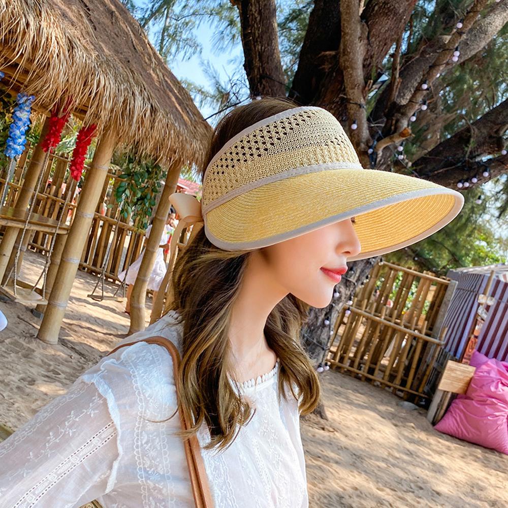 DARNELL Nón Bucket Phối Nơ Thời Trang Mùa Hè Cho Nữ