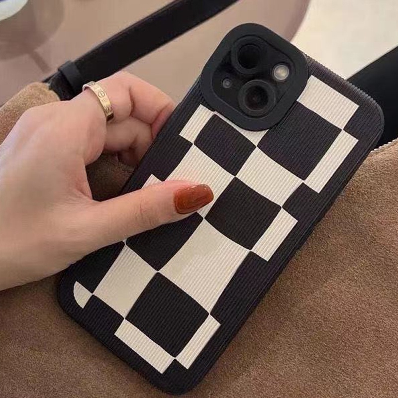 Ốp điện thoại chống sốc in hoạ tiết bàn cờ cho Iphone 13 12 11 Pro Pro Max 12 13 Mini X Xs Max Xr 7 8 Plus