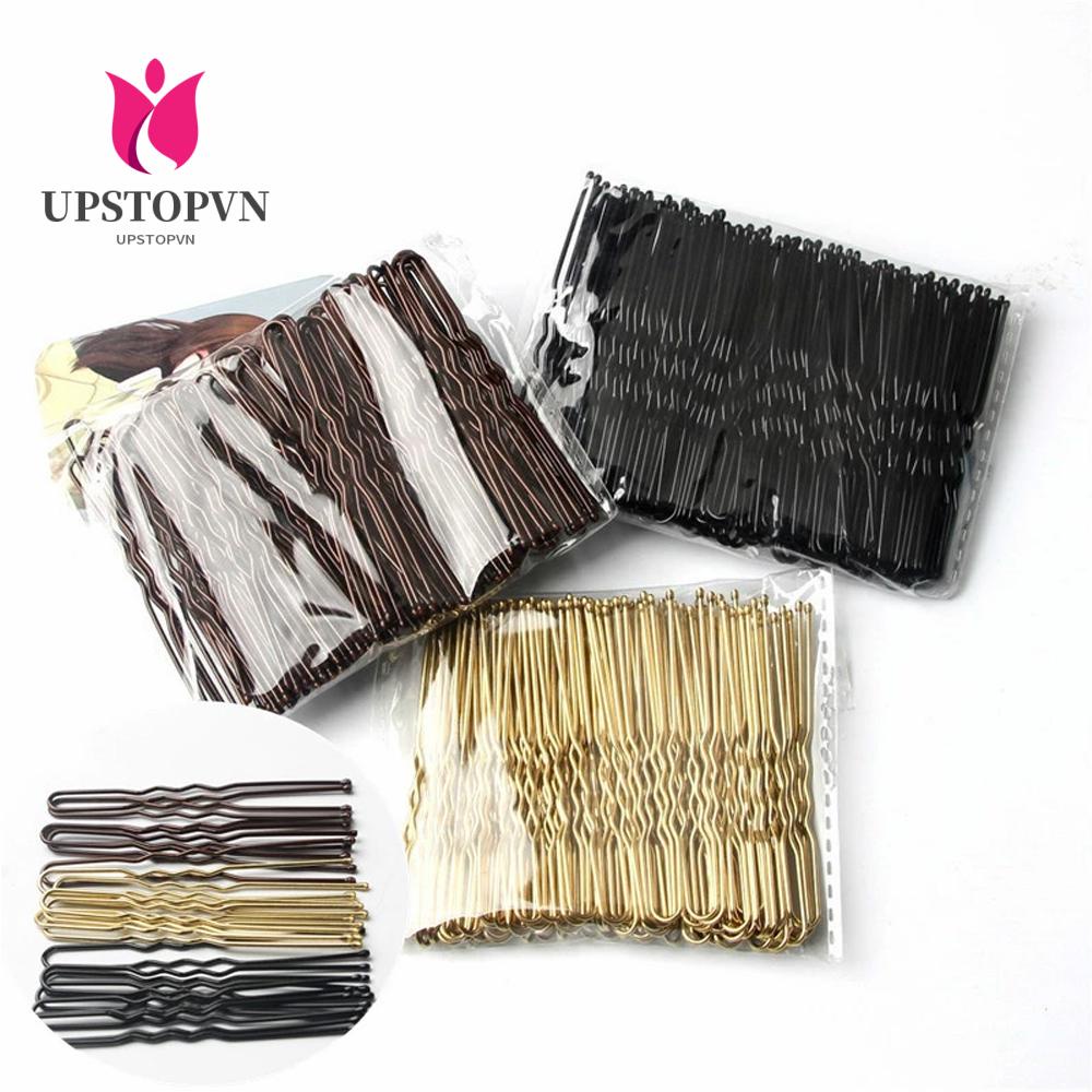 Túi 50 Kẹp Tóc Kim Loại Tạo Kiểu Tóc Gợn Sóng Đơn Giản Nhiều Màu Sắc Cho Cô Dâu