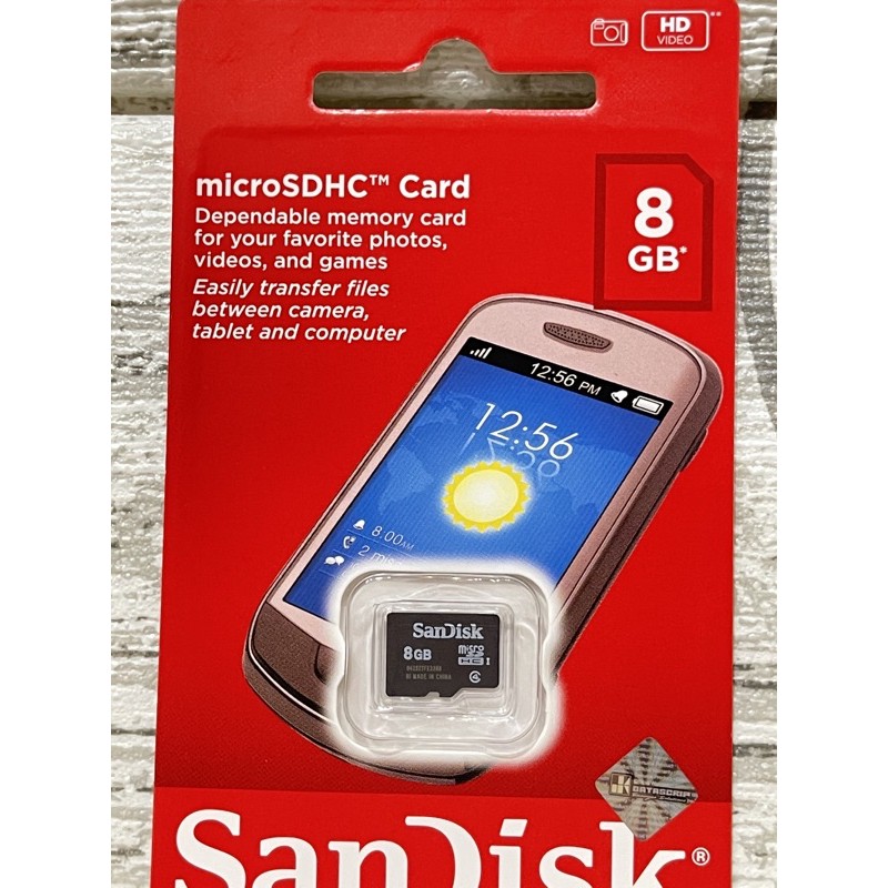 Thẻ Nhớ Sandisk Class 4 / Class 4 8gb Chất Lượng Cao