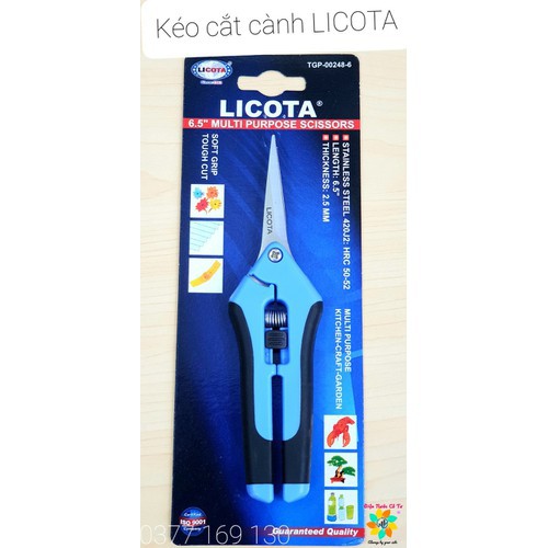 Kéo cắt cành 6.5 inch cao cấp LICOTA