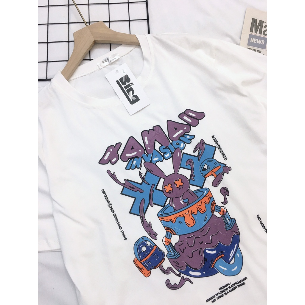 Áo thun tay lỡ Unisex nam nữ form rộng vải đẹp Bingshop