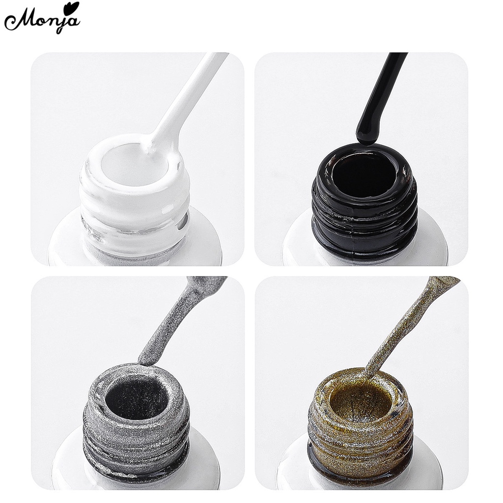 Sơn móng gel UV LED MONJA 8ml 12 màu sáng bóng