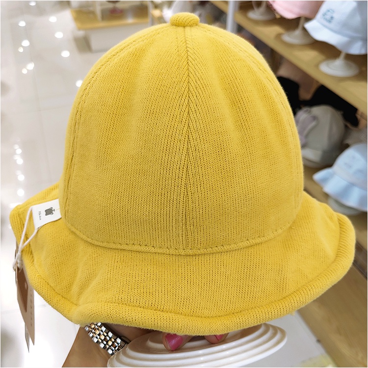 Mũ bucket nhung phối lông thú hoạ tiết hoạt hình đáng yêu ch bé