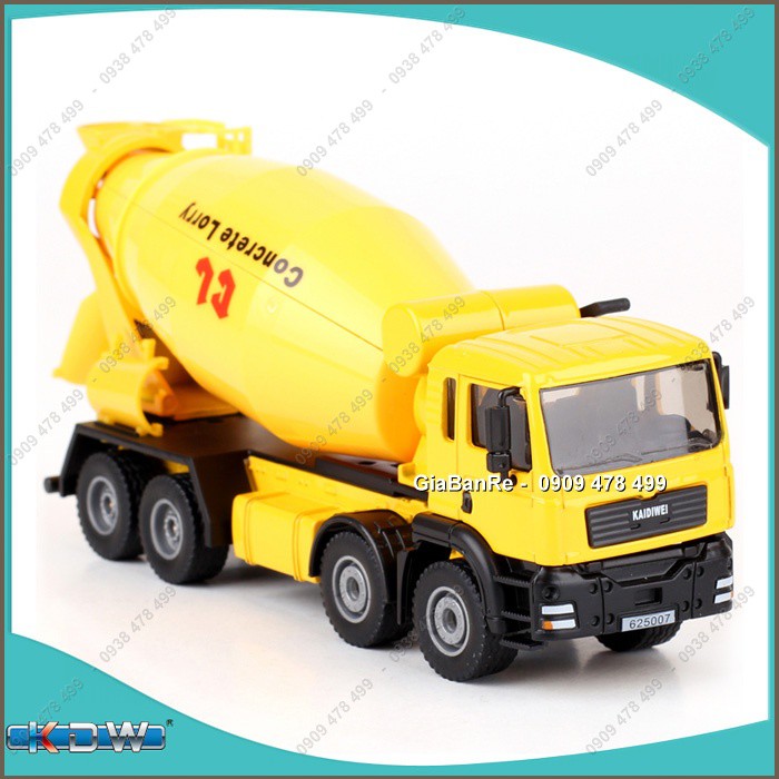 Mô Hình Xe Tải Bồn Trộn Bê Tông Tỉ Lệ 1:50 - KDW - 9936