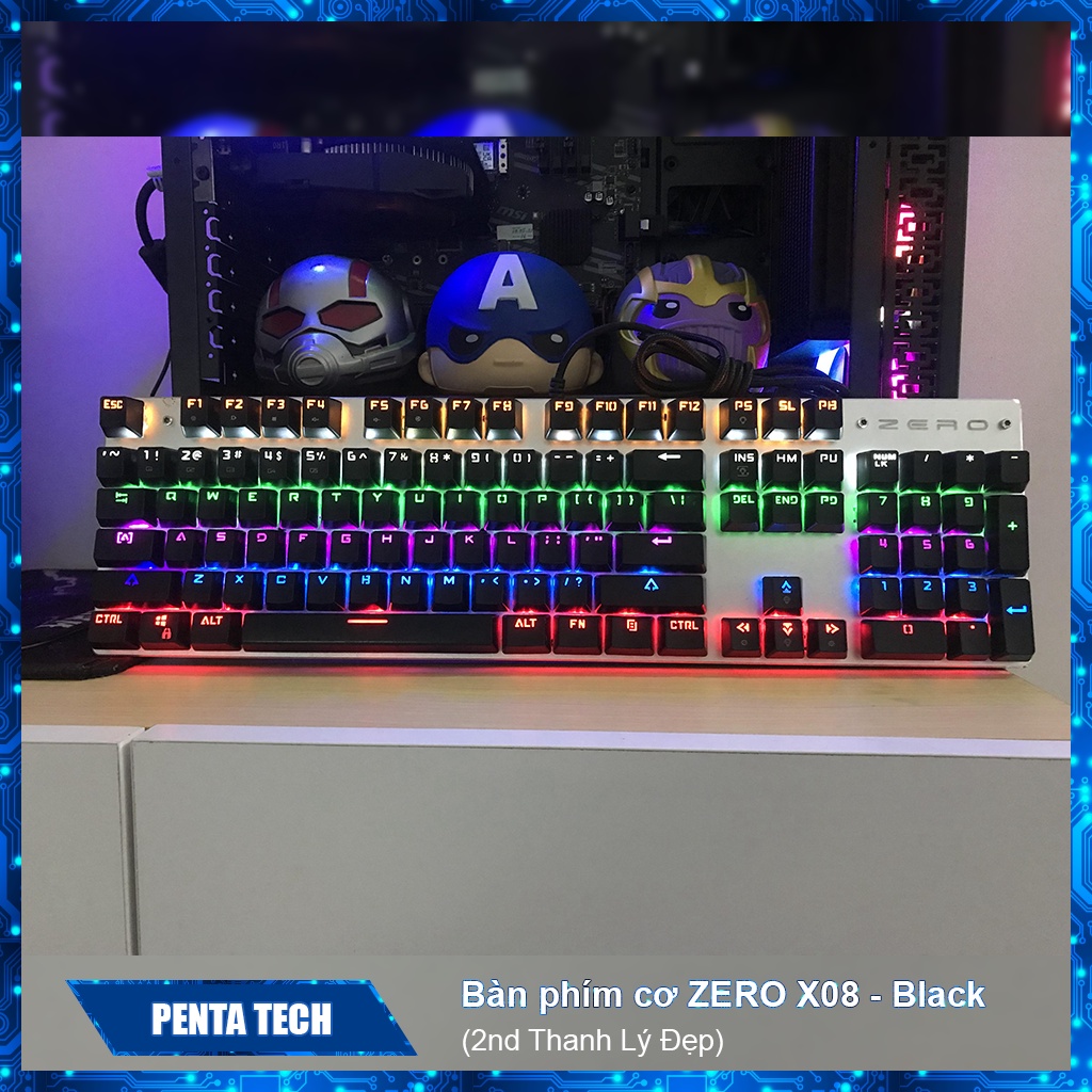 Bàn phím cơ Zero X08 - Black (2nd Thanh lý đẹp)