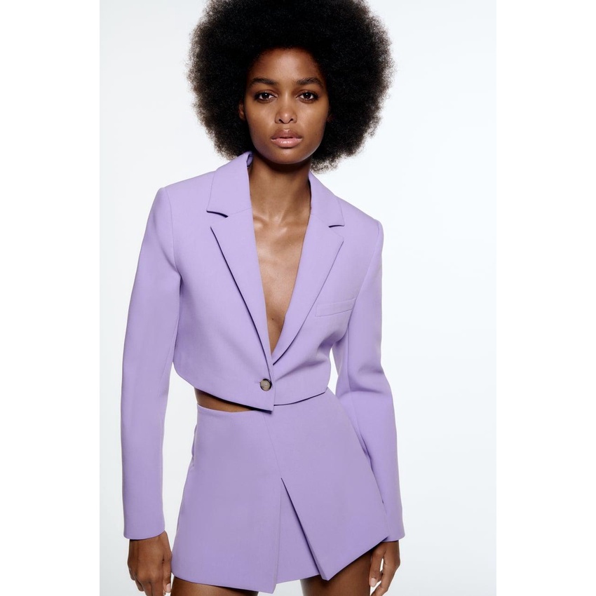 Áo croptop blazer Zara chính hãng