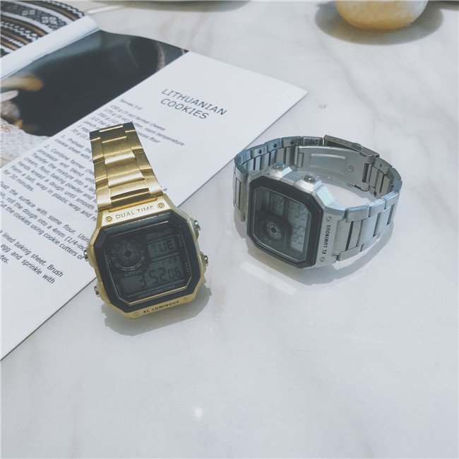 [Mã FAMAYFA2 giảm 10K đơn 50K] Đồng hồ nam điện tử dây thép chống nước DH119 Miucho | BigBuy360 - bigbuy360.vn