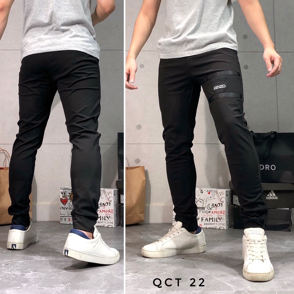 Quần jogger nam tập gym yoga quần thể thao ống suông cao cấp bigsize xuất khẩu QCT 22 - 02