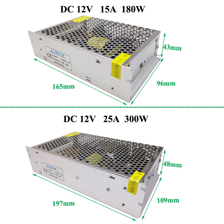 Bộ Nguồn Đèn Led Ac110v-240v 12v 3a 5a 10a 15a 20a 25a 30a