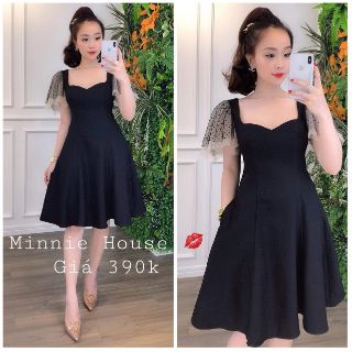 Đầm xòe cánh tiên lưới