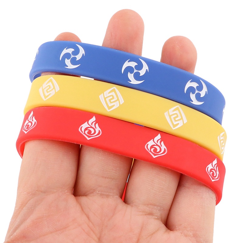 Tmdbyx Vòng Tay Cao Su Silica Gel Hóa Trang Game Genshin Impact