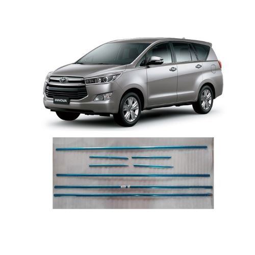 BỘ NẸP CHÂN KÍNH DÀNH CHO XE TOYOTA INNOVA 2016-2019 INOX