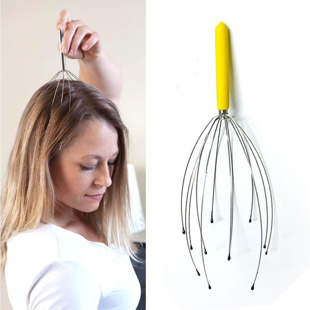 Dụng Cụ Mát Xa Da Đầu Bằng Thép Không Gỉ Hình Đầu Bạch Tuộc Y6A2