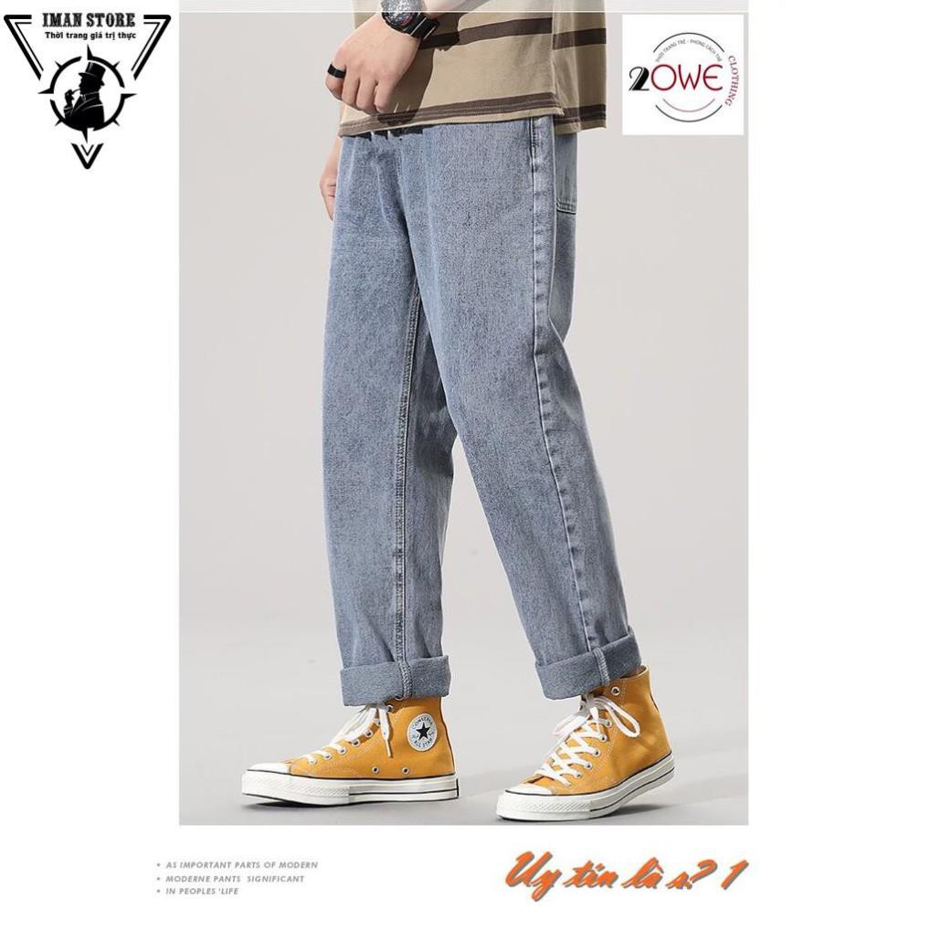 Quần jean, jeans Baggy, quần bò nam, dáng ống suông, rộng nam, TR01 phong cách hàn quốc