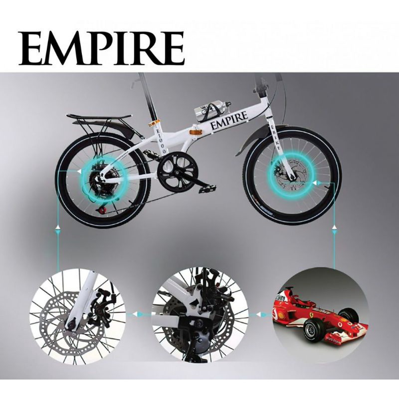 Xe đạp gấp Empire E1000 thiết kế thông minh gấp gọn tiện lợi