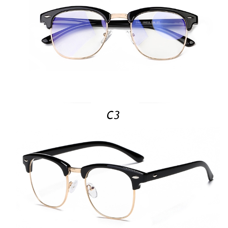 Mắt kính chống ánh sáng xanh thời trang vintage cho nam và nữ