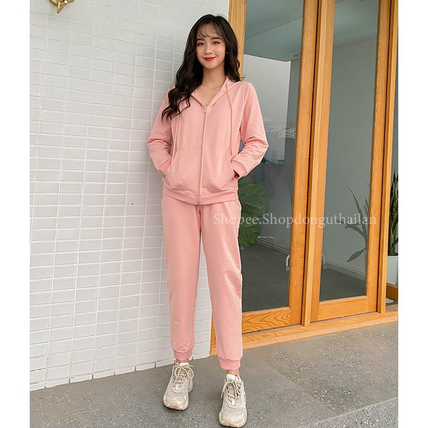 [Mã WARUN27 giảm 12k đơn 99k] Bộ Hoodie nỉ da cá cotton cao cấp