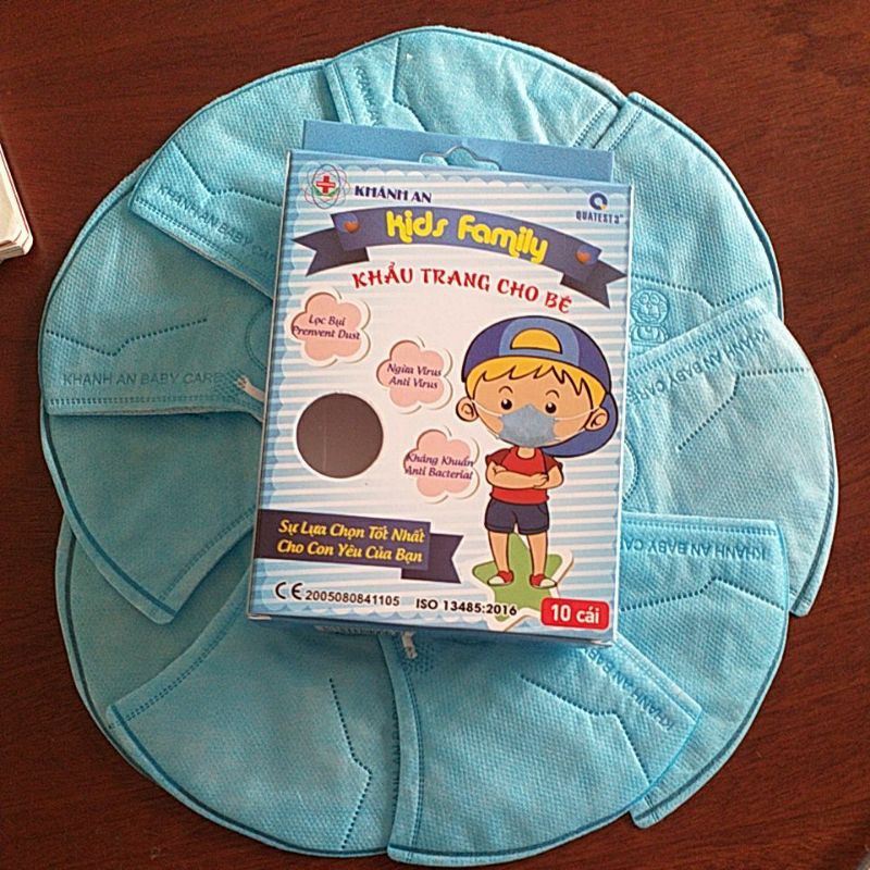 Khẩu trang trẻ em Khánh An Kids Family Hộp 10 cái Hộp 50 cái | BigBuy360 - bigbuy360.vn