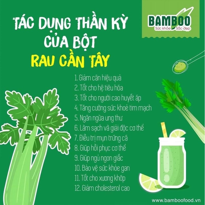 Bột cần tây 500gr Giảm cân cao cấp