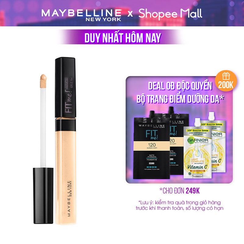 Kem Che Khuyết Điểm Mịn Lì Tiệp Mọi Tông Da Fit Me Concealer Maybelline New York 6.8ml