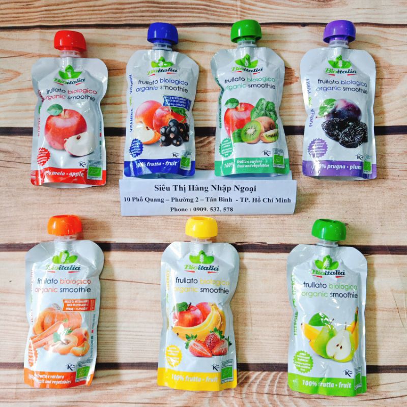 Trái Cây Nghiền Bioitalia Organic cho bé