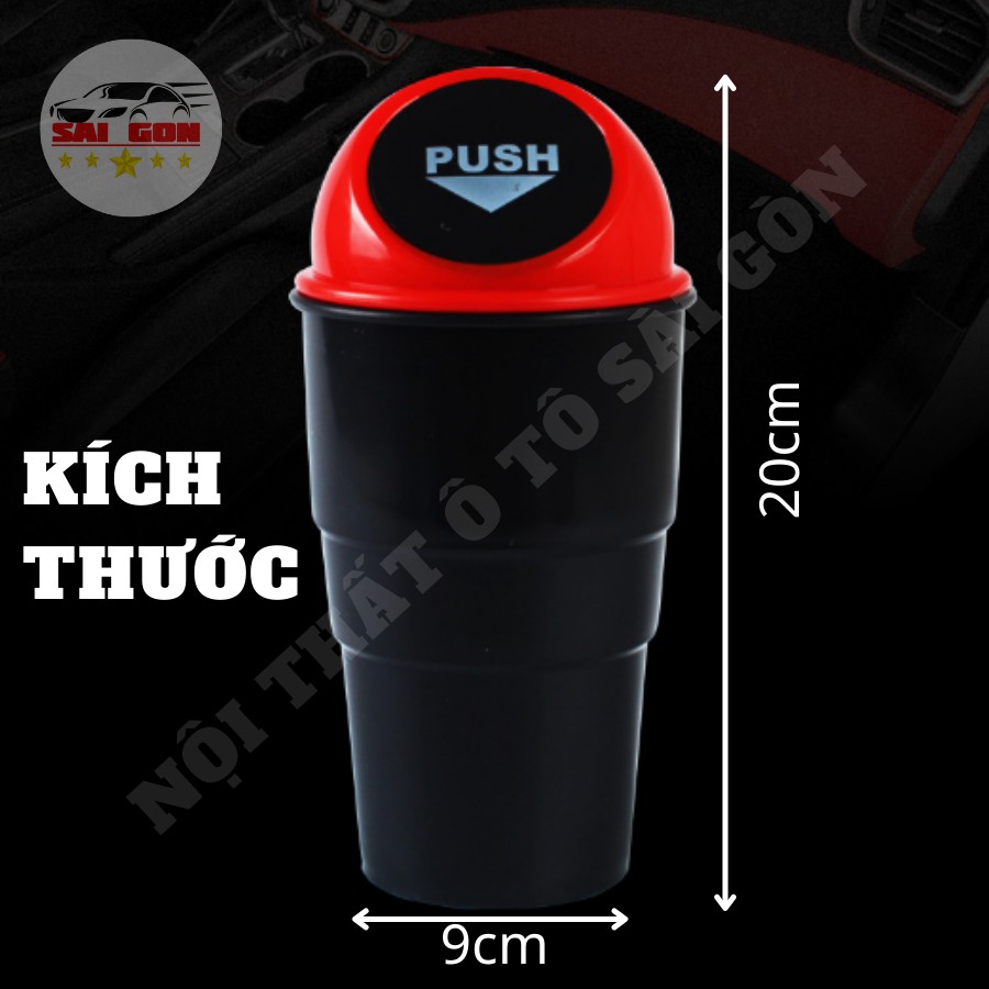 Thùng rác mini ô tô , thùng đựng rác cho xe hơi rất tiện lợi , thiết kế siêu xinh, nắp đậy lò xo tự động.