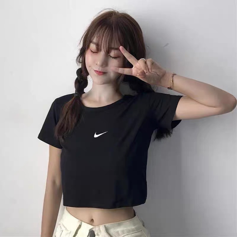 Áo Croptop Trơn Basic Dễ Thương