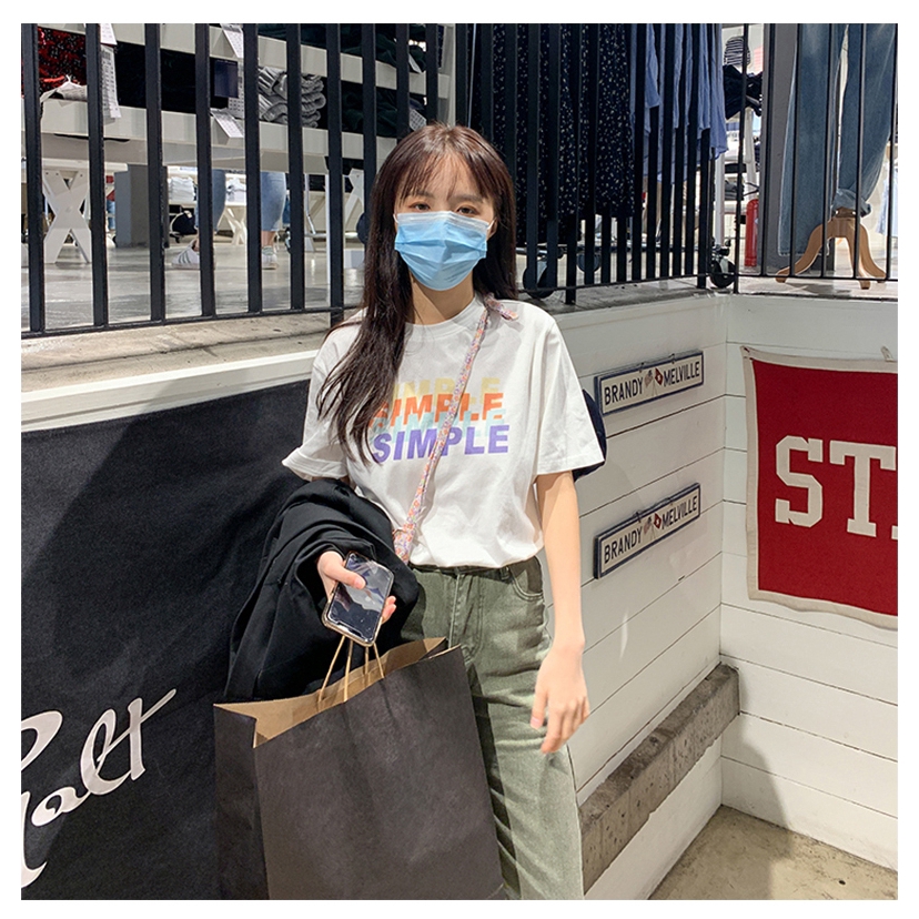 Áo thun SUXI ngắn tay in chữ cá tính thời trang mùa hè cho nữ