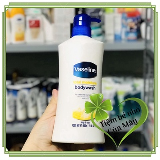 Sữa tắm dưỡng ẩm vaseline total moisture body wash 650ml chính hãng - 6327