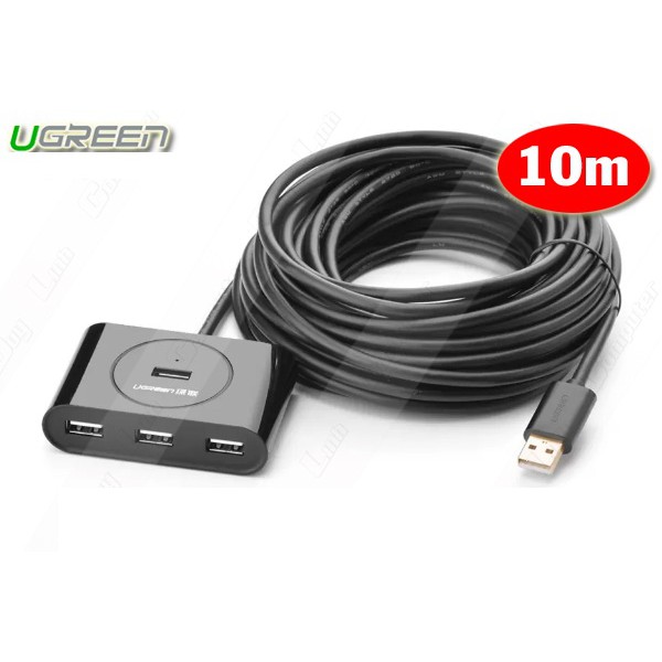 Hub USB Ugreen 4 Cổng 2.0 20217 (10m) Hàng Chính Hãng