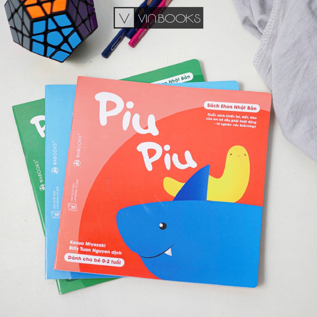 Sách - Ehon Nhật Bản - Ấn Tượng Của Piu Piu - Combo 3 Quyển - Dành Cho Trẻ Từ 0 - 2 Tuổi