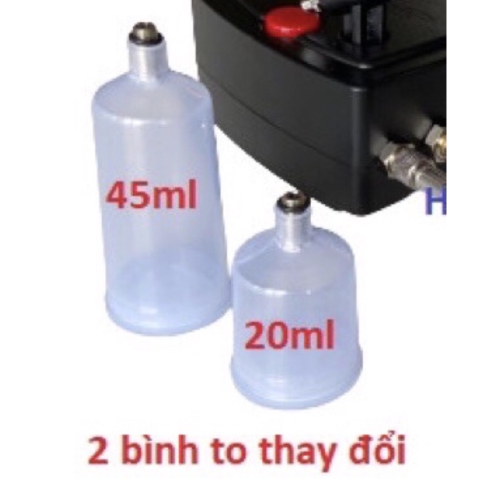 Bình đựng màu cho airbrush, cốc chứa cho máy phun oxy